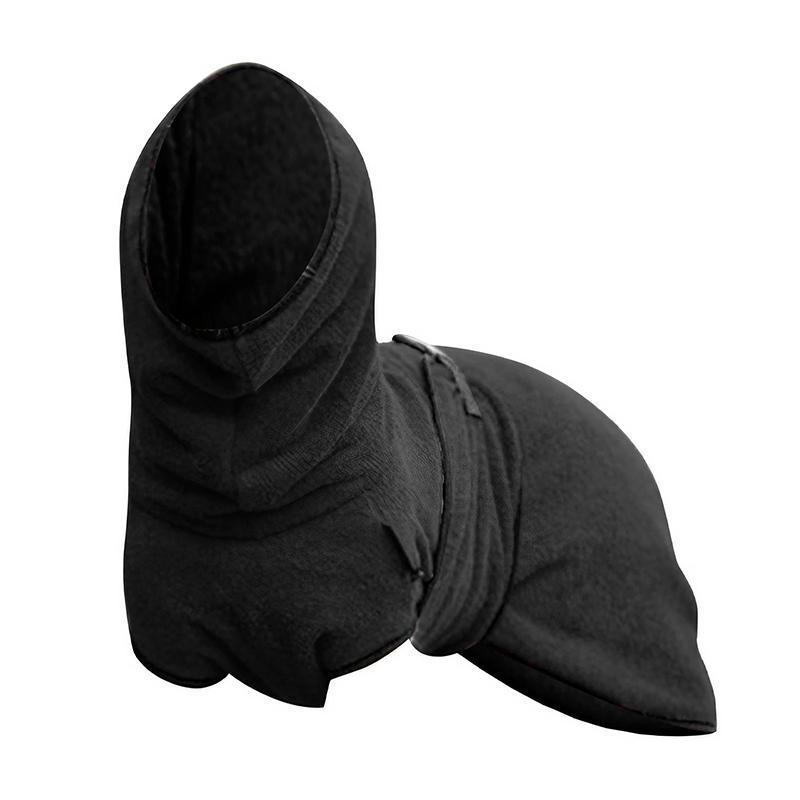 Dog Puppy Hoodies Jacket Solid Coat Pet Winter Soft Warm Clothes S-5XL Black - 4XL