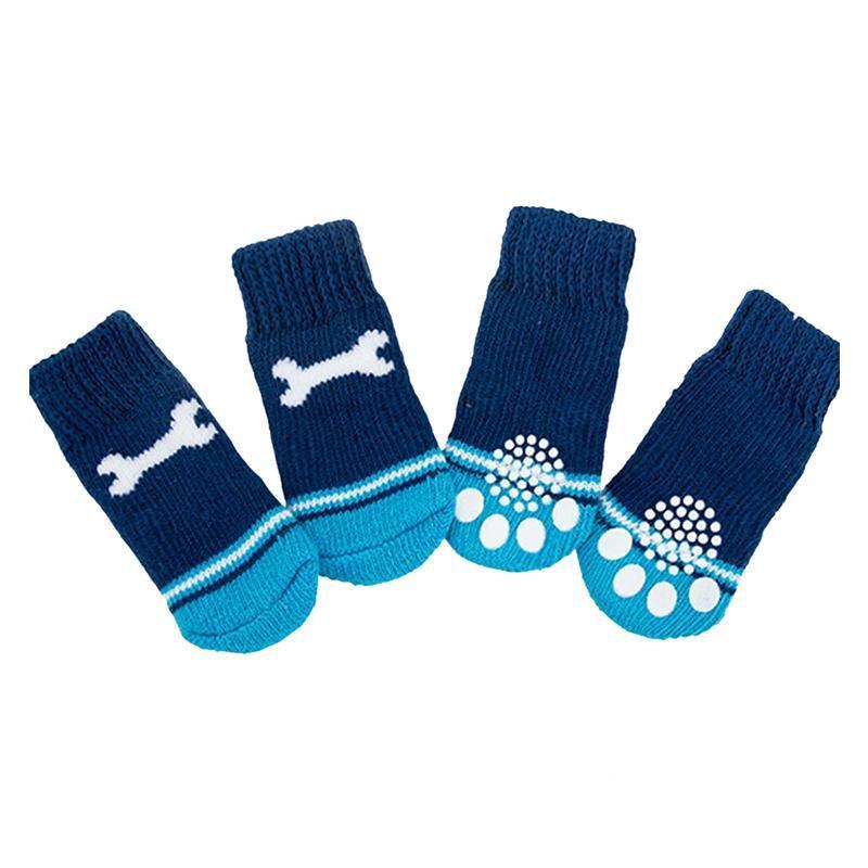 Dog Socks Non-Slip Grip Slip Anti-Slip - Puppy Cat Pet Shoes Slippers M Size - Red Mickey