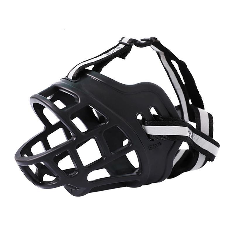 6 Sizes Adjustable Pet Dog No Bite Silicone Basket Muzzle Cage Mouth Mesh Cover - 2#