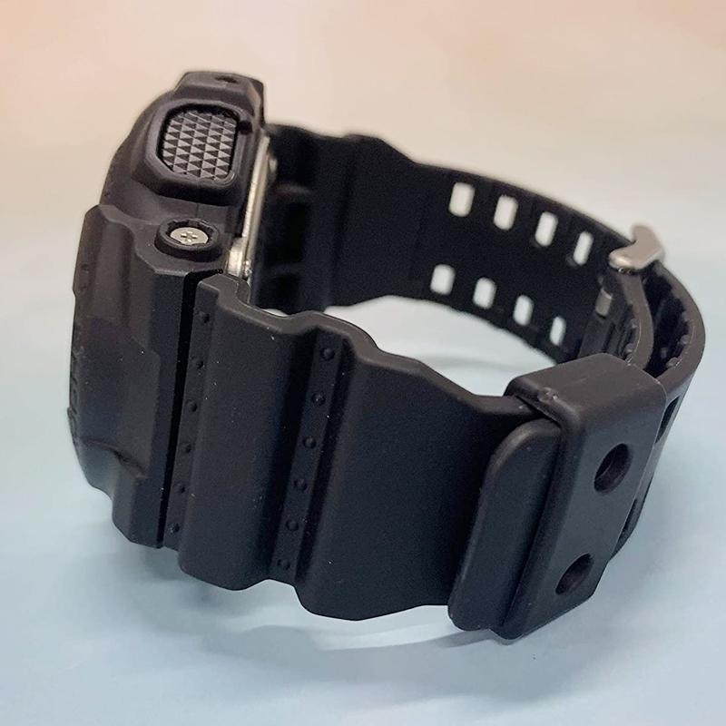 16mm TPU Watch Strap Compatible with G Series GA100 G8900 GW8900 with Tool Pins - Dark Blue