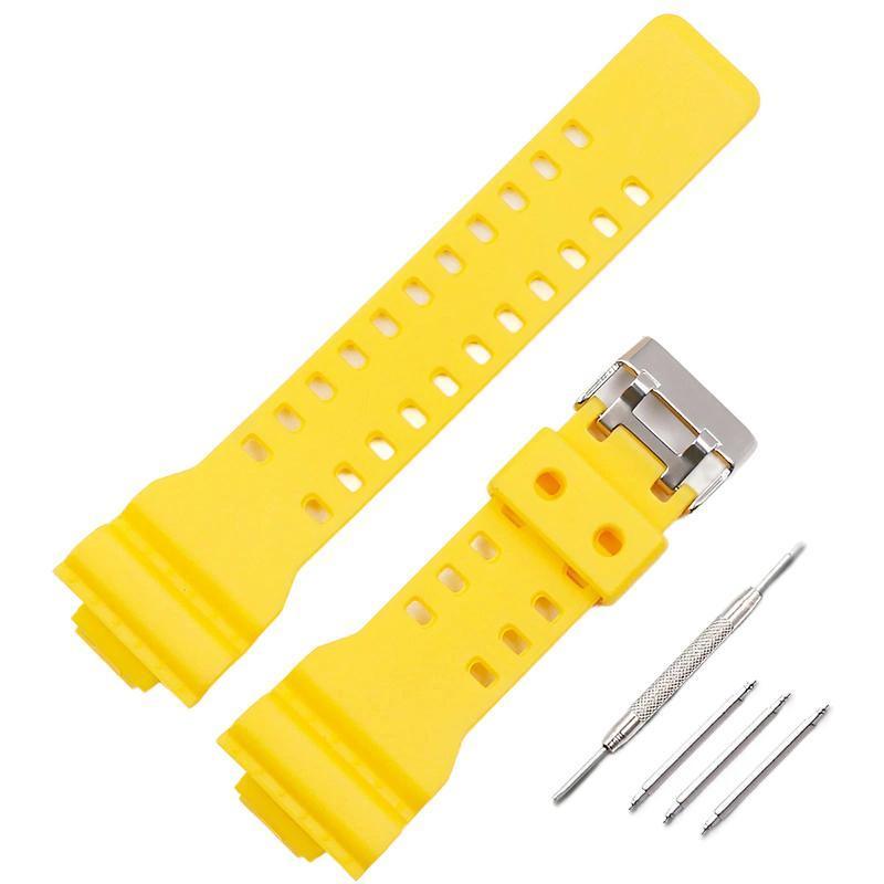 16mm TPU Watch Strap Compatible with G Series GA100 G8900 GW8900 with Tool Pins - Army Green