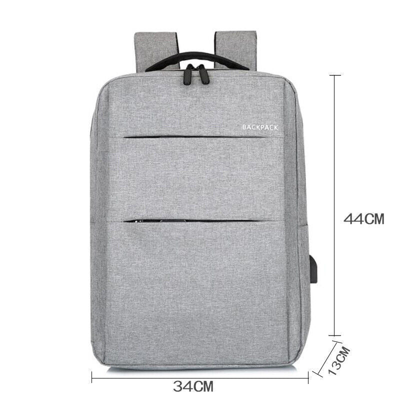 Waterproof Laptop Backpack Bag for Men Women School Travel Business Use - Black 1 Zipper