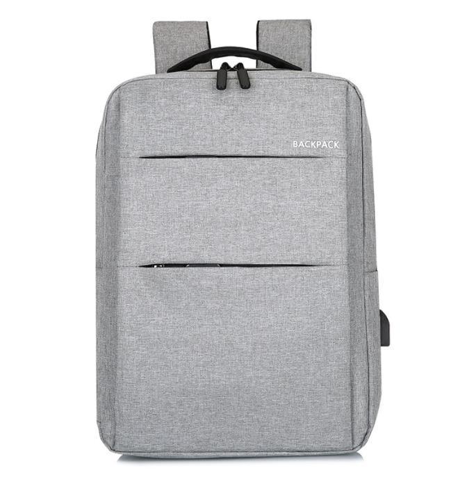 Waterproof Laptop Backpack Bag for Men Women School Travel Business Use - Black 1 Zipper