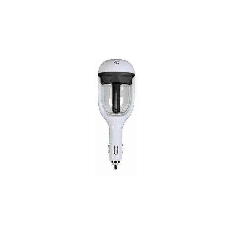 Mini Car Air Humidifier Essential Oil Diffuser Ultrasonic Aroma Mist Purifier - Black