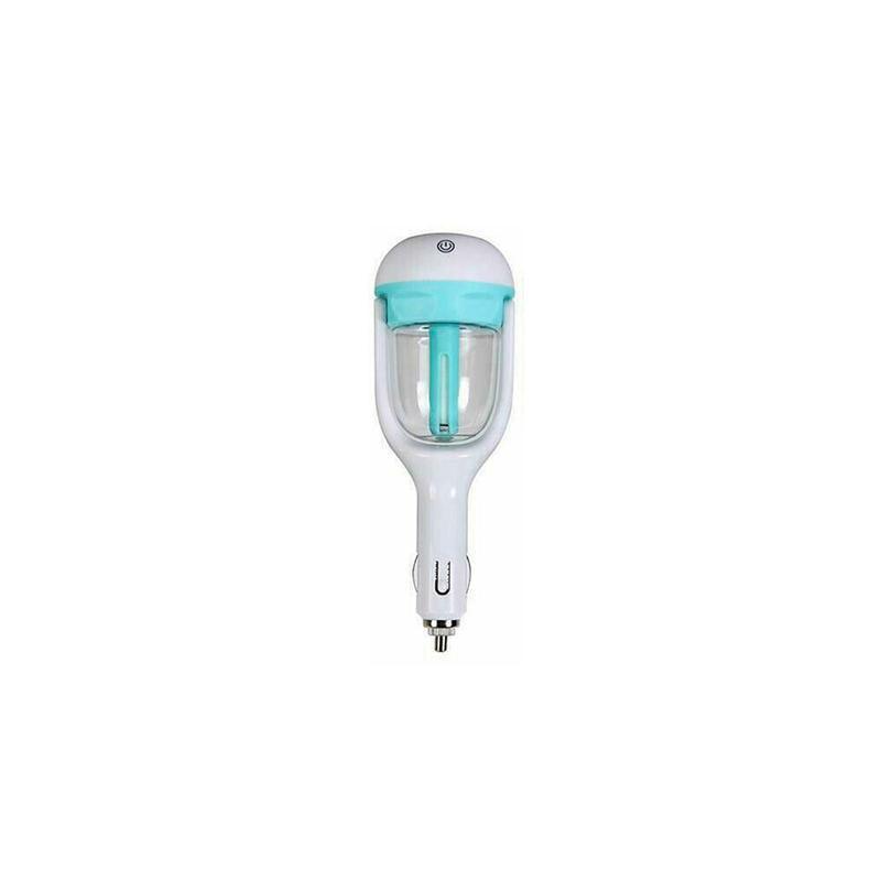 Mini Car Air Humidifier Essential Oil Diffuser Ultrasonic Aroma Mist Purifier - Purple