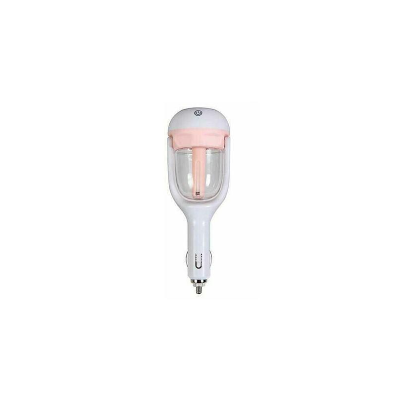 Mini Car Air Humidifier Essential Oil Diffuser Ultrasonic Aroma Mist Purifier - Purple
