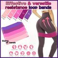 Exercise Resistance Bands Loop Power Strength Training Fitness Yoga Pilates Gym - Dark Pink (600*50*0.7MM)