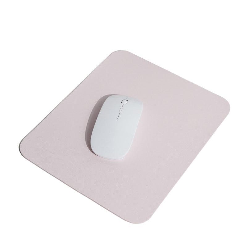 Pu Leather Gaming Mouse Pad Desk Mat Anti-Slip Speed Mousepad 22X22Cm Waterproof - Blue