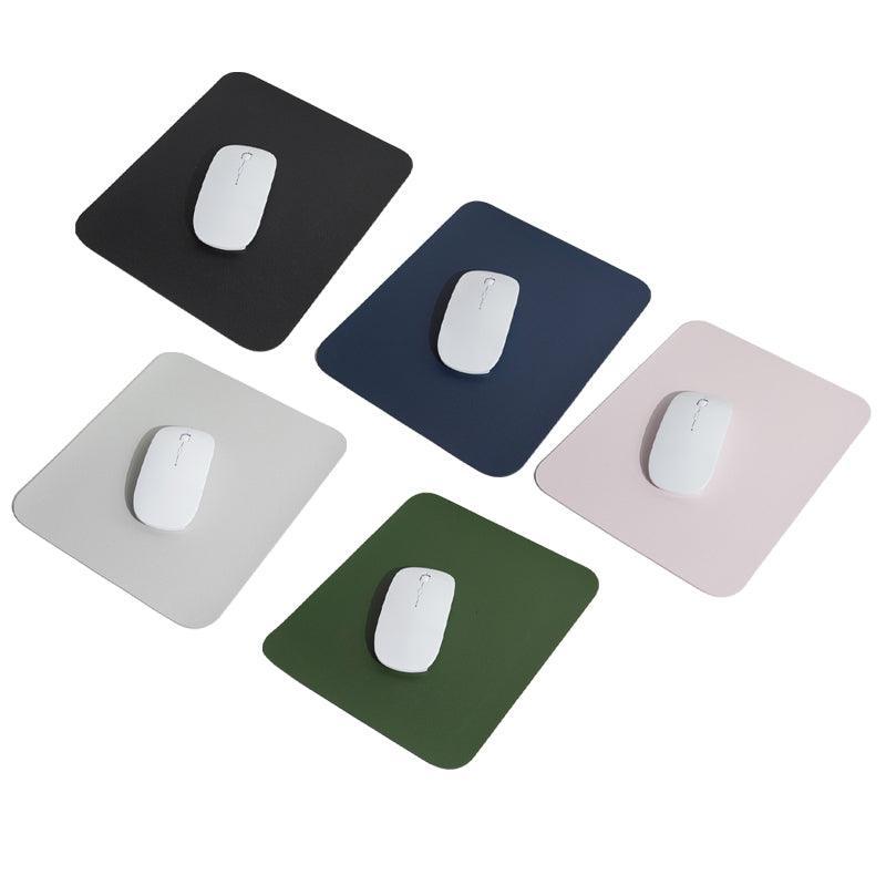 Pu Leather Gaming Mouse Pad Desk Mat Anti-Slip Speed Mousepad 22X22Cm Waterproof - Grey
