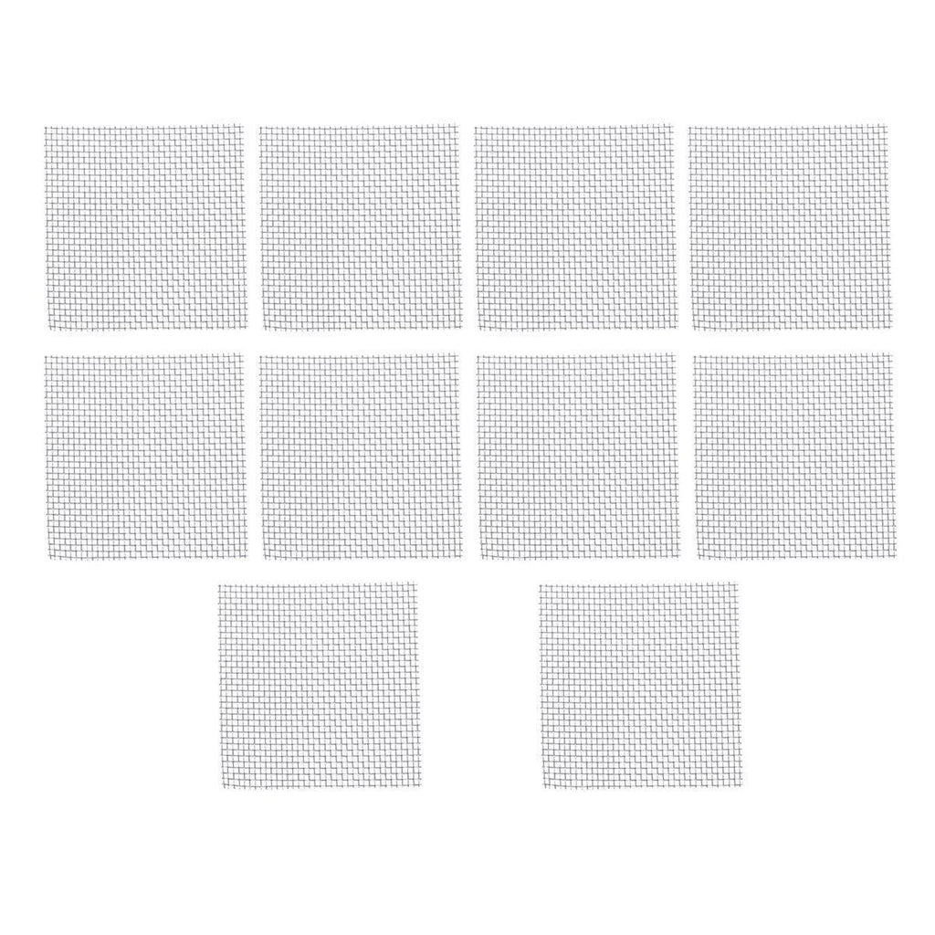 10pcs Stainless Steel Wire Mesh for Water Plants Fish Tank Aquarium Decoration - 8x8cm