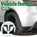 4PCS Universal Soft Rubber Fender Flares Wheel Arch Guard No Drill Car Accessories