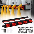 Car Wash Spray Bottle Holder Wax Abrasive Rack Wall Mount Detailing Storage Rack