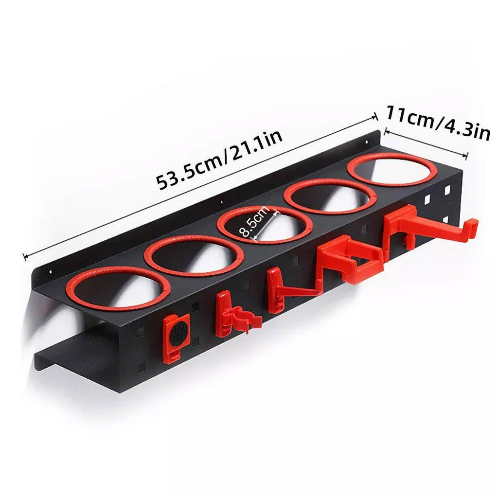 Car Wash Spray Bottle Holder Wax Abrasive Rack Wall Mount Detailing Storage Rack