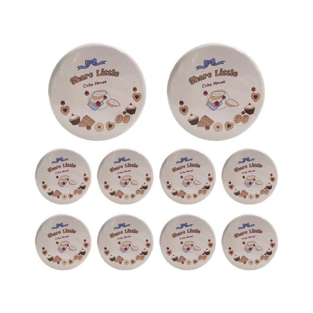 10PCS Cookie Tin Box Metal Biscuit Gift Box Candy Packaging Dragon Year Baking - Bread Bear (bump)