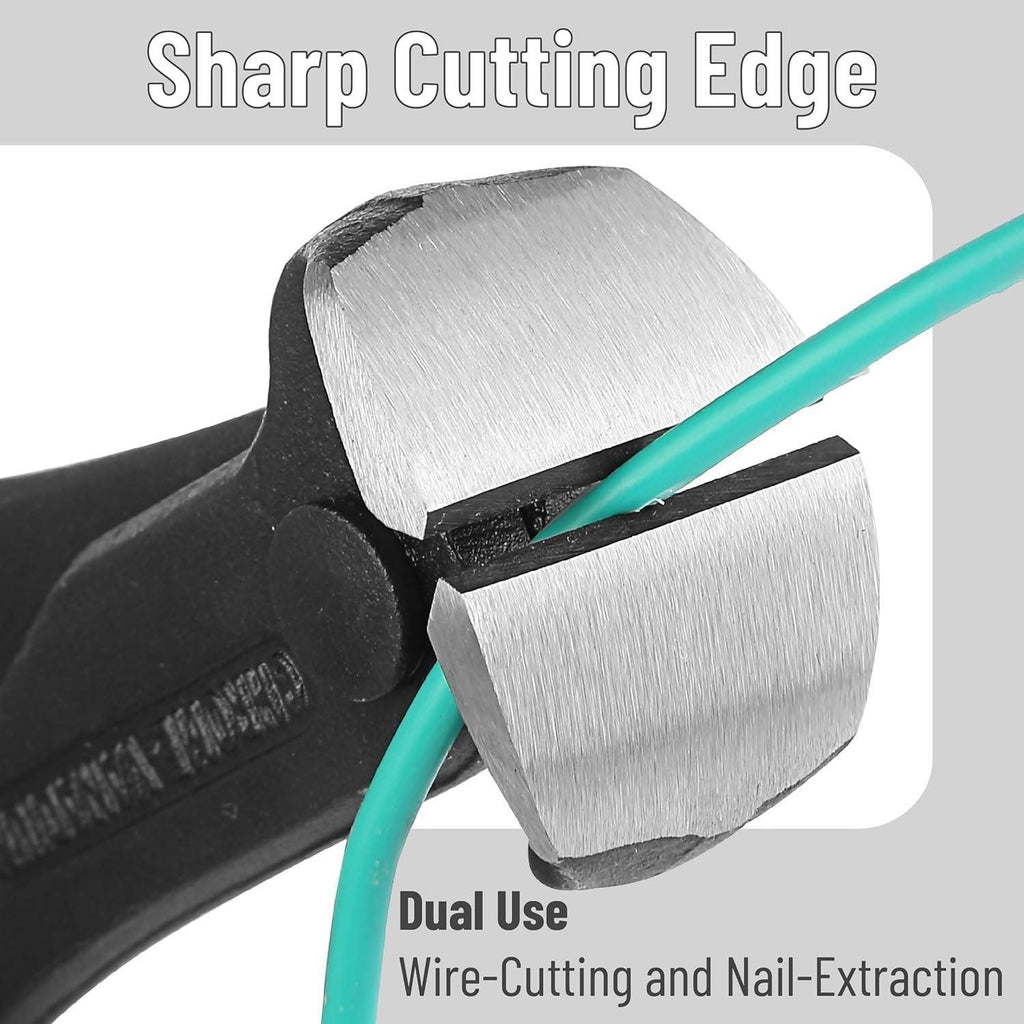 Nail Puller Nail Remover Tool Cutting Pliers Carpenter Tools End Cutting Pliers - 7 inch