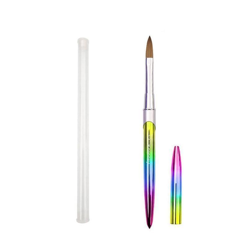 Kolinsky Acrylic Nail Art Brush Manicure Powder Professional Tools Size 2-18 - 14#