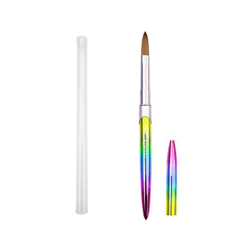 Kolinsky Acrylic Nail Art Brush Manicure Powder Professional Tools Size 2-18 - 16#