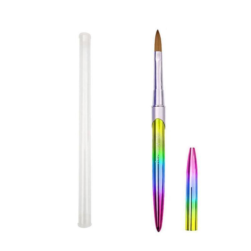 Kolinsky Acrylic Nail Art Brush Manicure Powder Professional Tools Size 2-18 - 2#