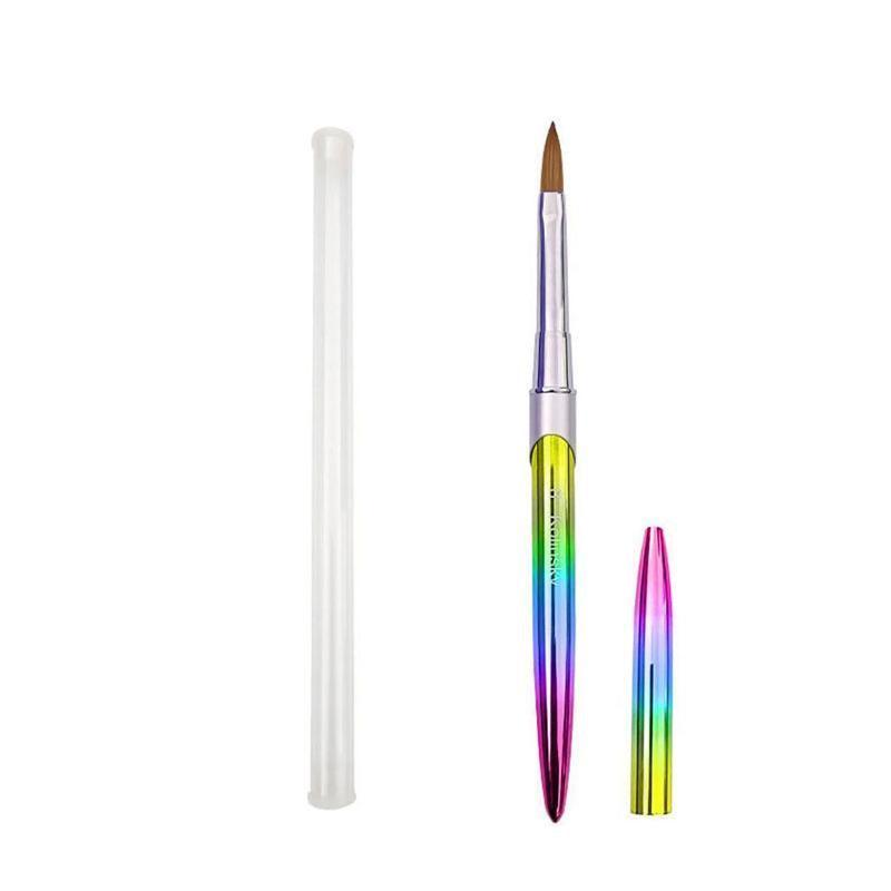 Kolinsky Acrylic Nail Art Brush Manicure Powder Professional Tools Size 2-18 - 6#