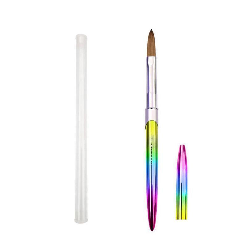 Kolinsky Acrylic Nail Art Brush Manicure Powder Professional Tools Size 2-18 - 8#