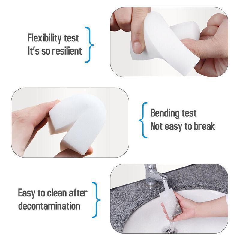 100PCS/200PCS Nano Magic Sponge Eraser Melamine Cleaning Pads - 100PCS