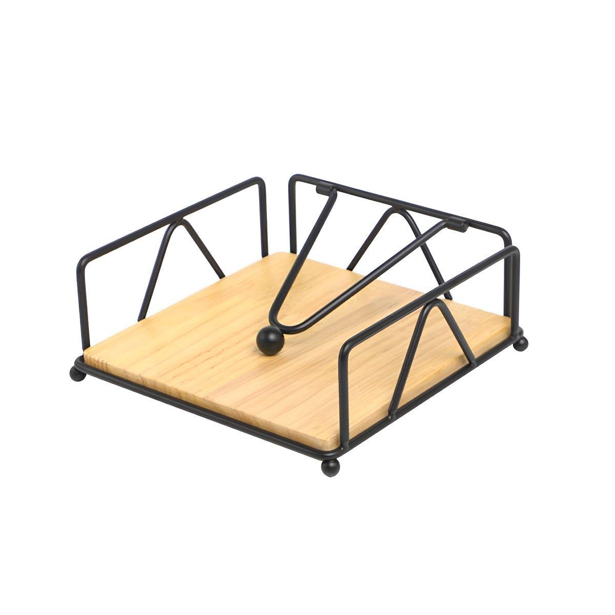 Steel Napkin Holder Serviette Rack Organiser Kitchen Serving Bar 3 Colours - Gold