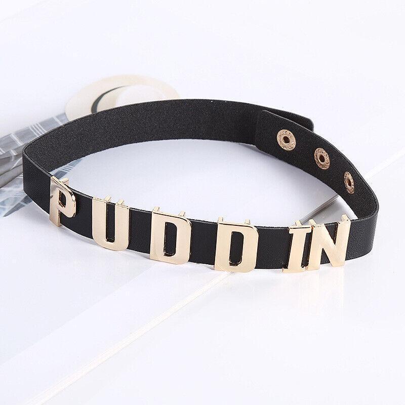 Harley Quinn Puddin Choker Suicide Squad Neck Collar Necklace Halloween Cosplay - Black