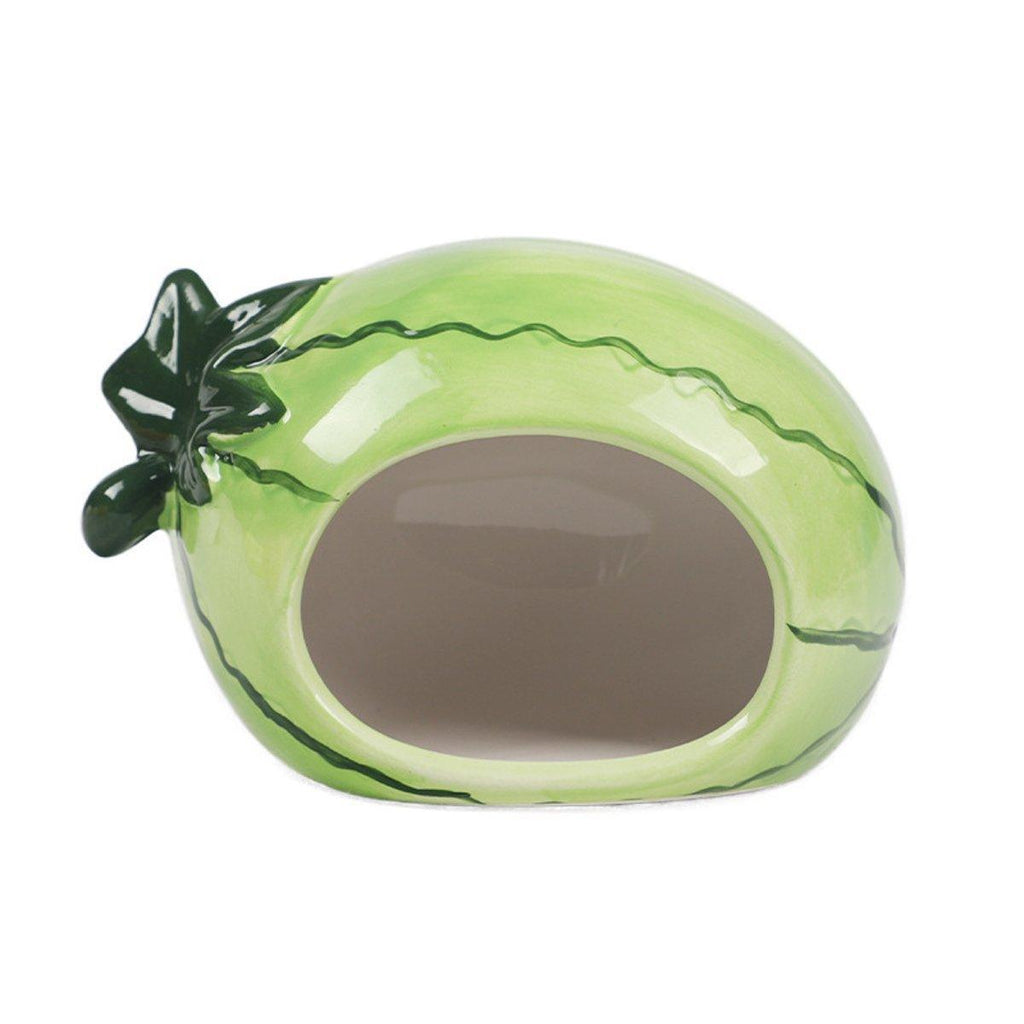 Ceramic Hamster Nest Shelter Landscaping Supplies Small Animal Hideout House - Lemon