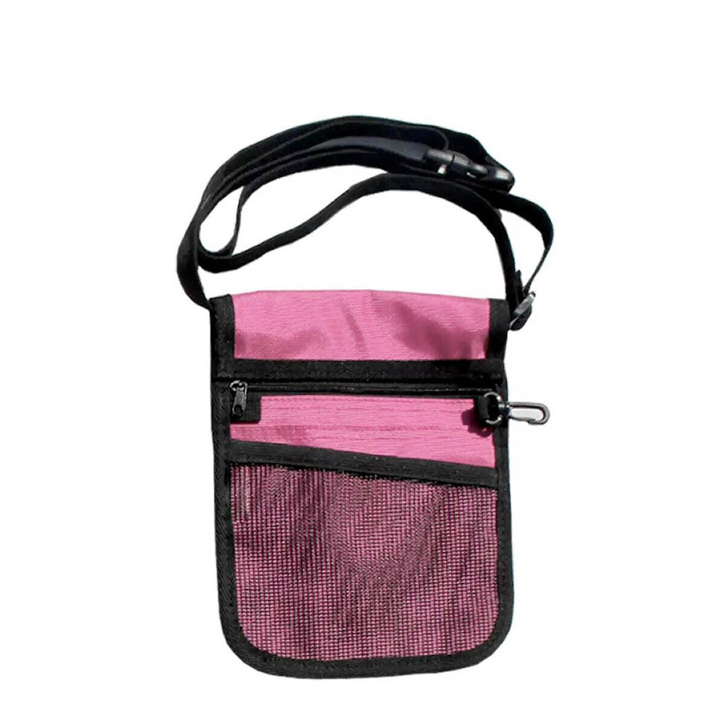 Nurse Pouch Waist Bag Medical Tool Organizer Pocket Belt with Keyring - Purple