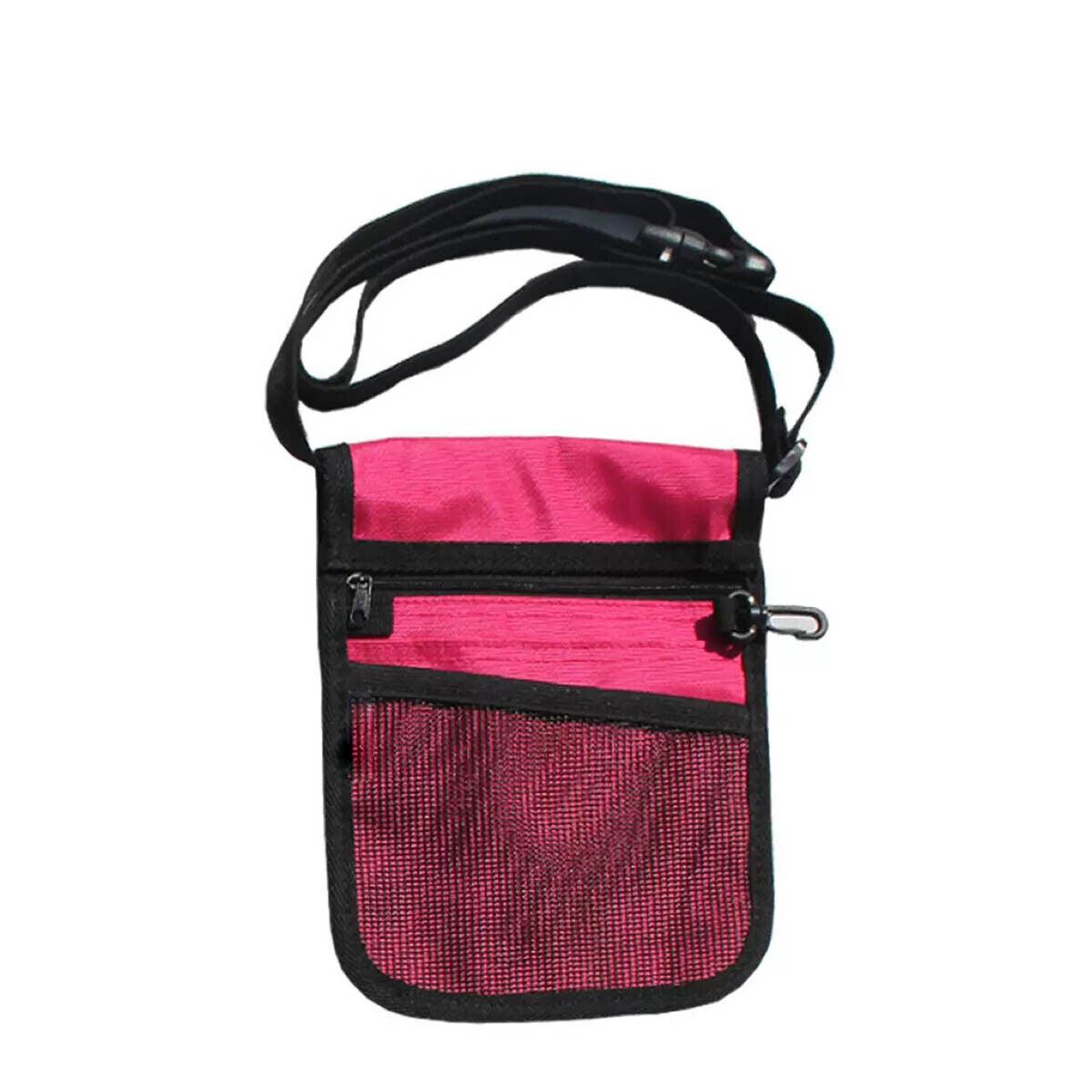 Nurse Pouch Waist Bag Medical Tool Organizer Pocket Belt with Keyring - Purple