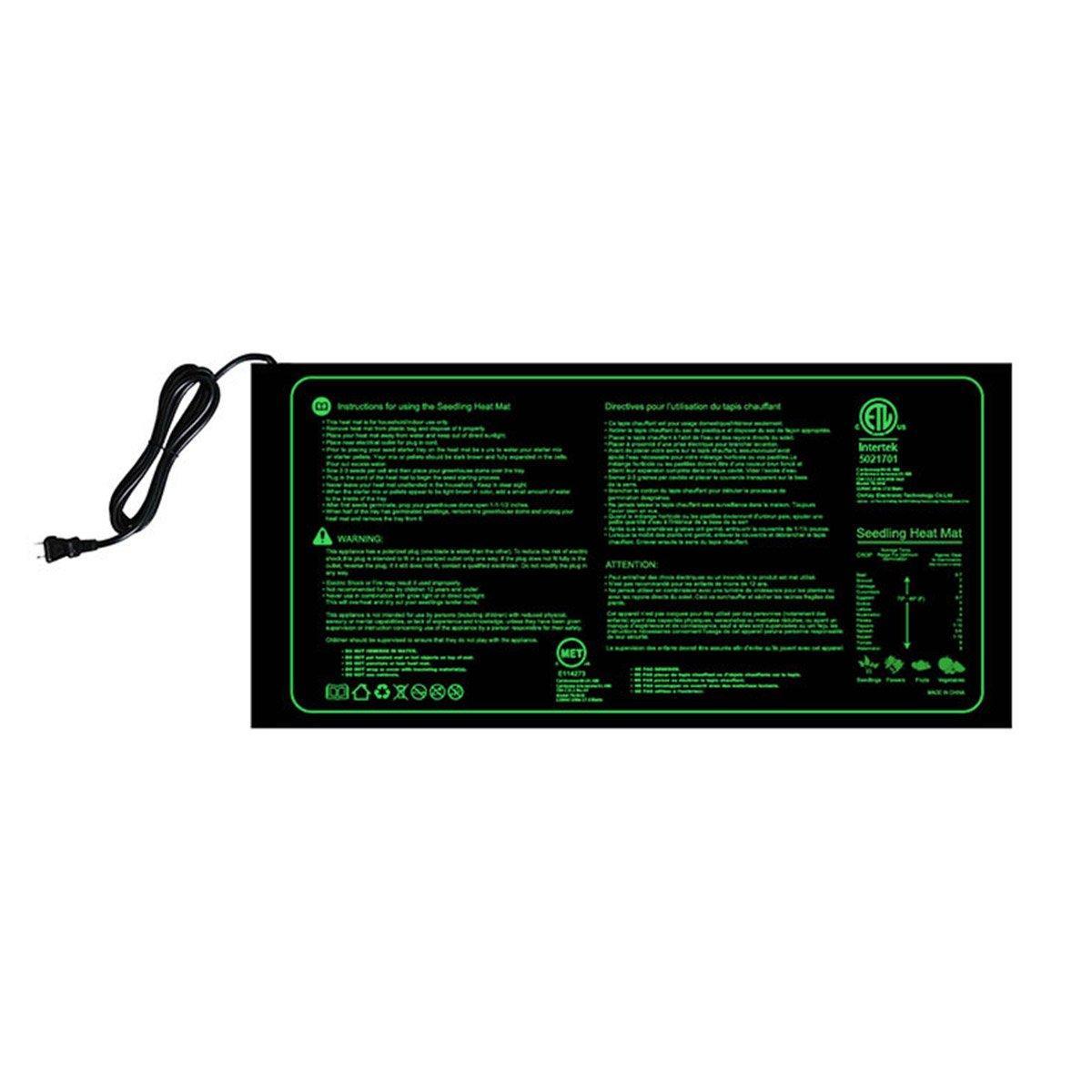 Waterproof Seedling Heat Mat ETL Certified Seed Germination Pad Plant Growth - 48*20in