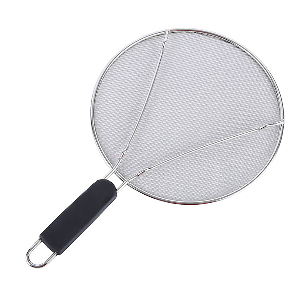Stainless Steel Mesh Cover Anti Scald Filter Screen Anti Splash Lid For Kitchen - 29cm
