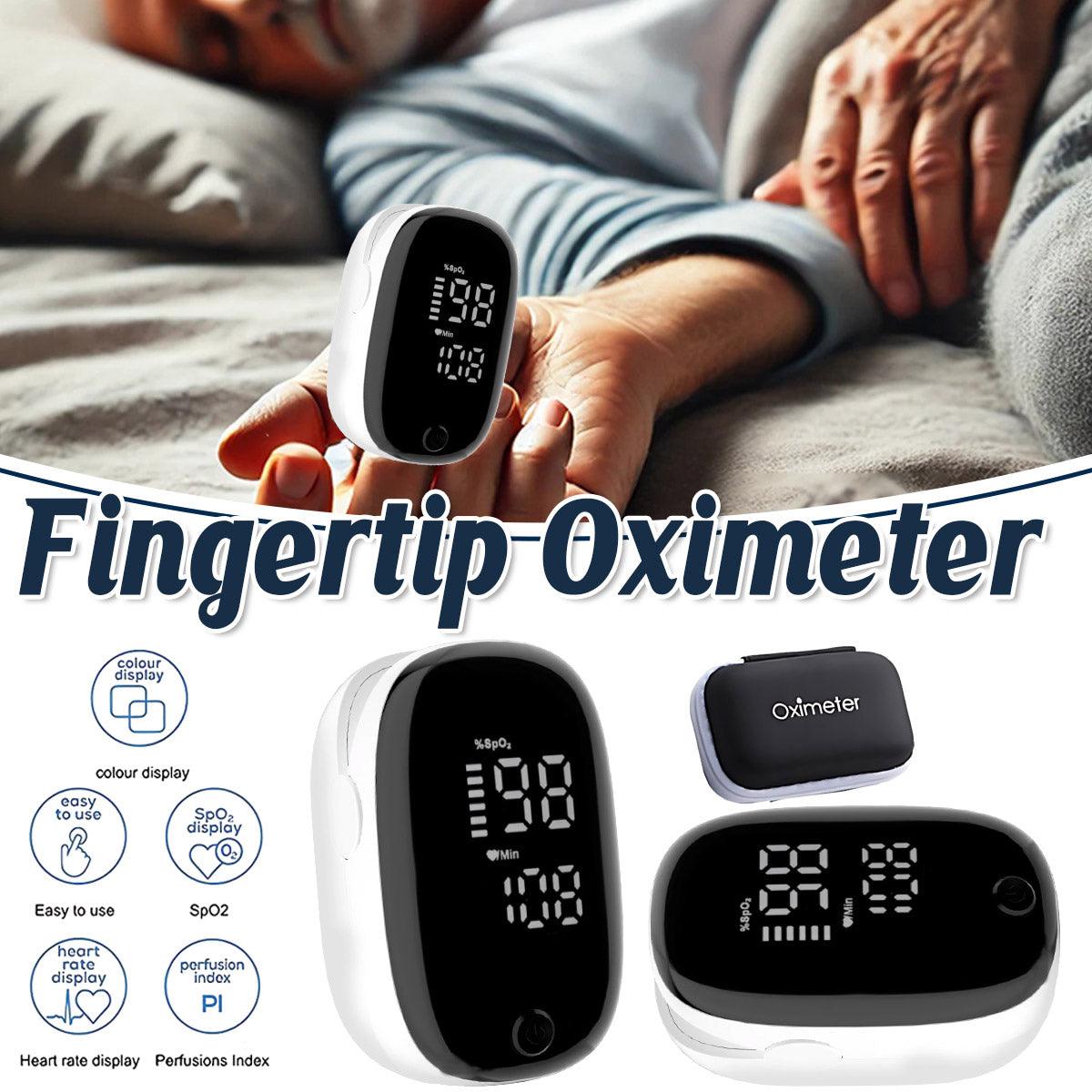 Oximeter Professional Heart Rate Finger Saturation Monitor Pulse Blood Oxygen - Oximeter+Box