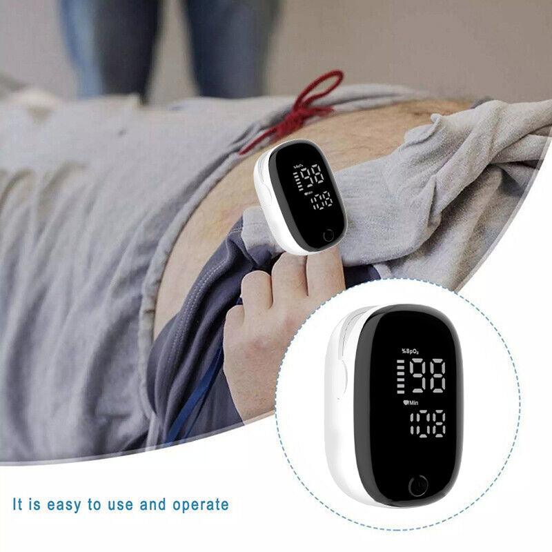 Oximeter Professional Heart Rate Finger Saturation Monitor Pulse Blood Oxygen - Oximeter+Box