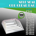 100Pcs Self-Adhesive Clear Opp Cellophane Bags with Air Hole - 32*40+4cm