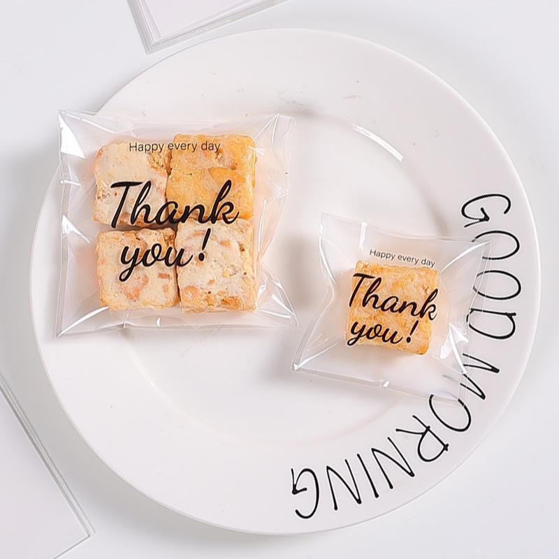 500 Pack Self Adhesive Cookie Packaging Bags Vibrant Designs OPP Material - Happy Everyday 10*10*3cm