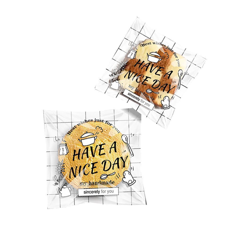 500 Pack Self Adhesive Cookie Packaging Bags Vibrant Designs OPP Material - Beer 14*14*3cm