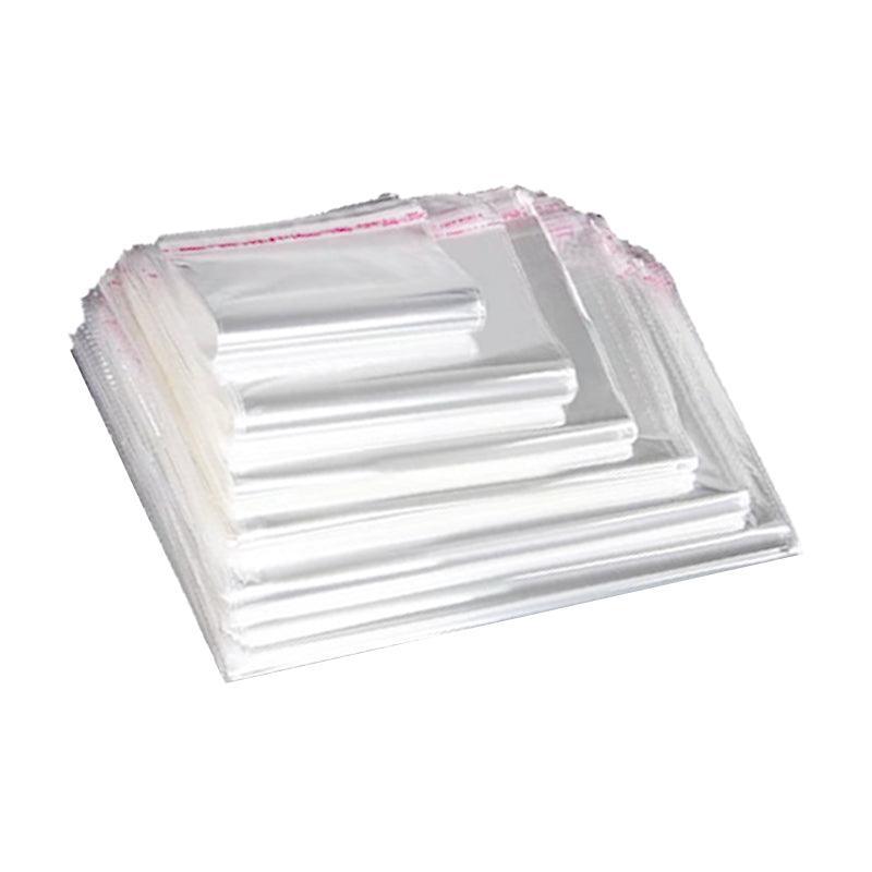 100Pcs Self-Adhesive Clear Opp Cellophane Bags with Air Hole - 15*19+3cm