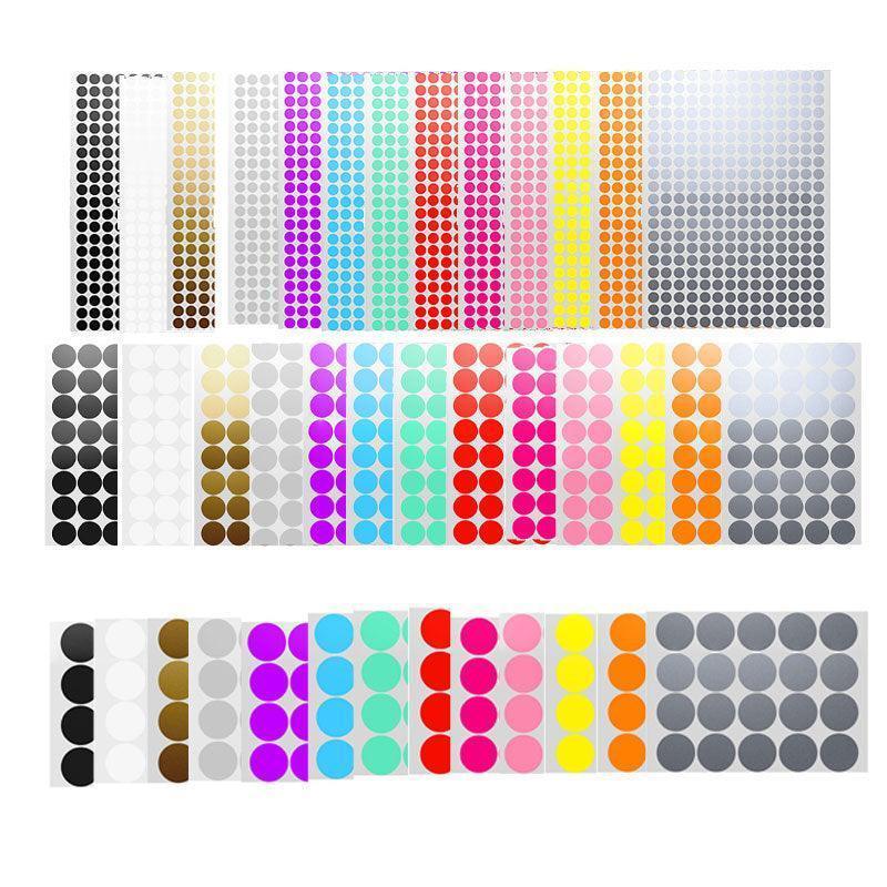 Orange Assorted Sizes Colour Sticker Dots Adhesive Round Labels Circular Spot Scrapbook - 25mm*40 Dots