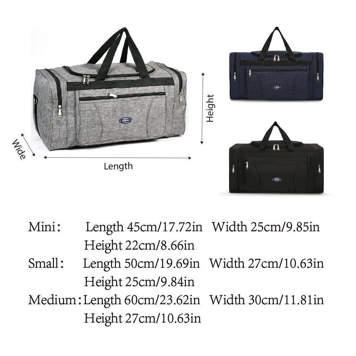 Large Capacity Waterproof Travel Luggage Bag Lightweight Foldable Handbag - Mini-Blue