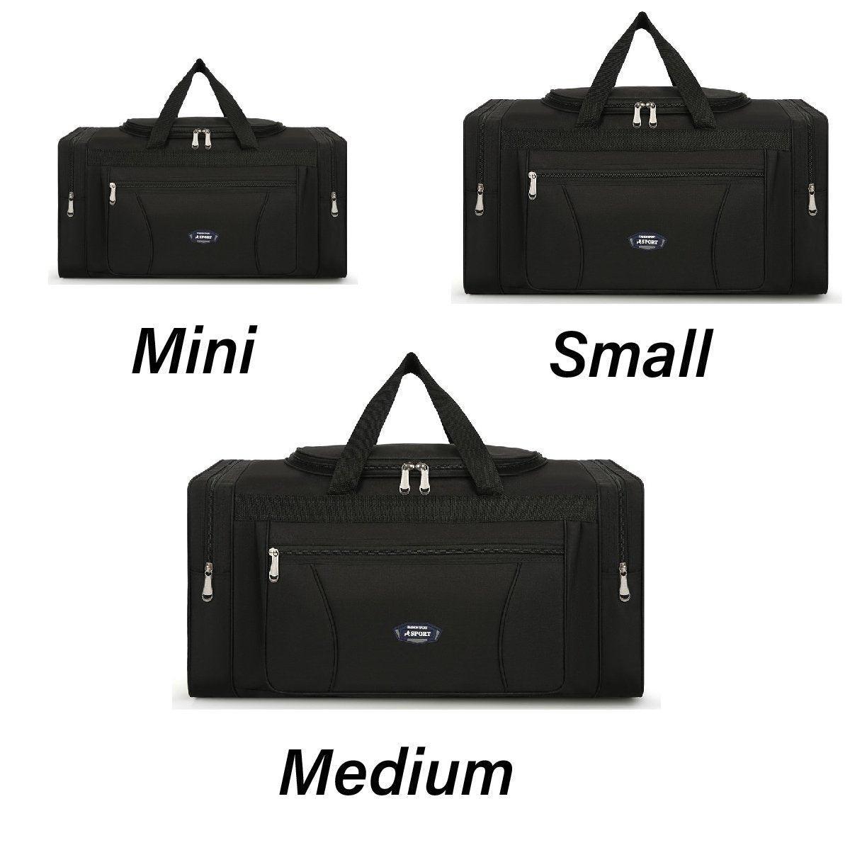 Large Capacity Waterproof Travel Luggage Bag Lightweight Foldable Handbag - Small-Grey