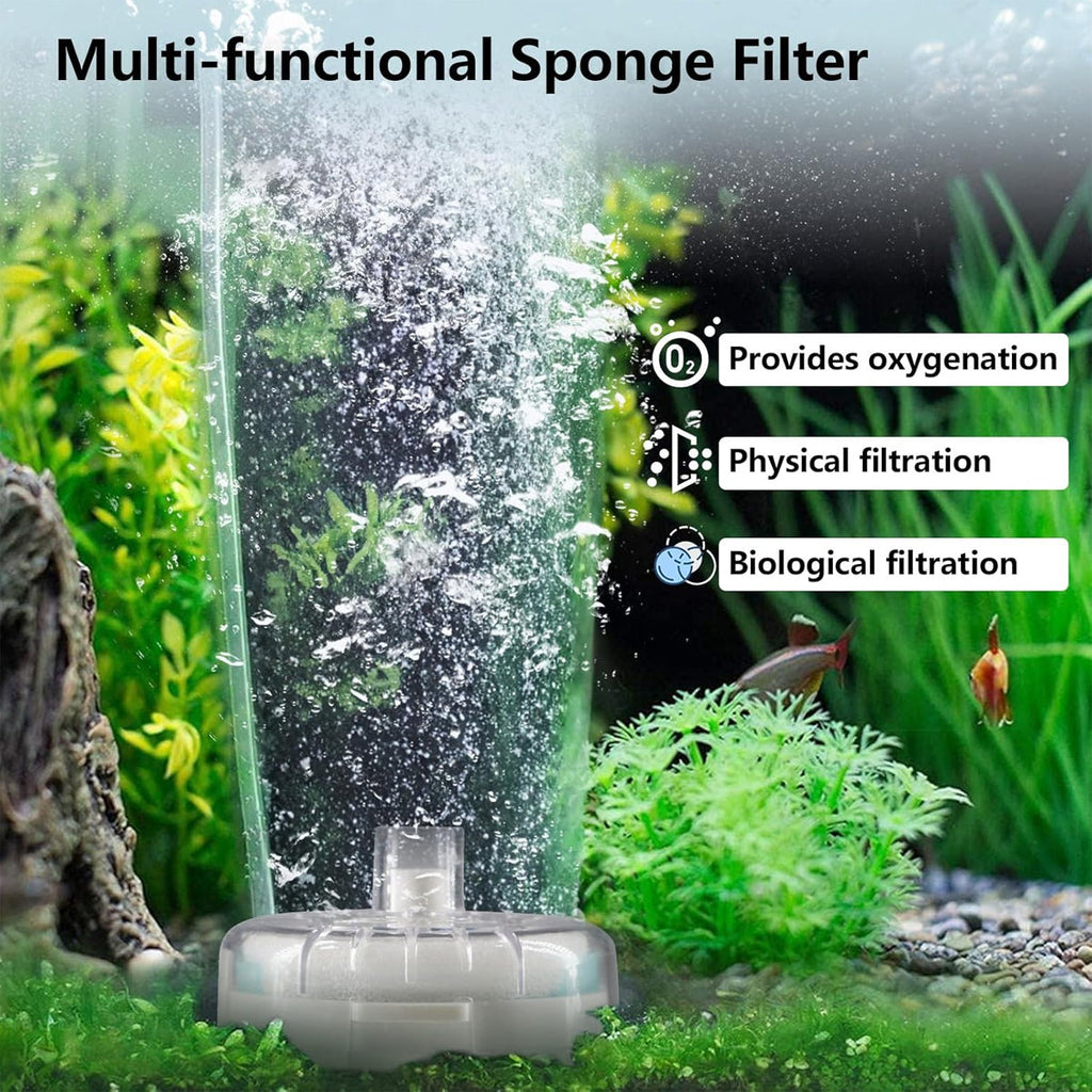 Aquarium Filter Special Mini Small Tank Filter Circle for Freshwater or Marine - 8cm Filter