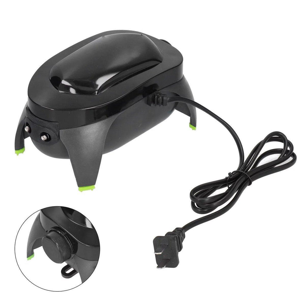 Quiet Fish Tank Oxygen Pump Aquarium Air Stone Aerator Oxygenator Water Filter - 8W