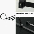 250X Cable Ties Zip Ties Nylon UV Stabilised Black Cable Tie - 4.8*400mm