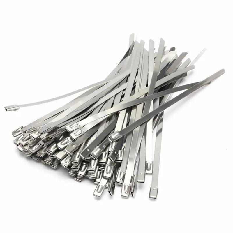 20X Stainless Steel Cable Ties S304 Marine Grade Zip Strap Locking Wrap 100-800Mm - 7.9*600mm