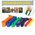 Heavy Duty Resistance Yoga Band Loop Exercise Fitness Workout Band Gym Band - Blue 125-170 lbs (64mm*2080mm)