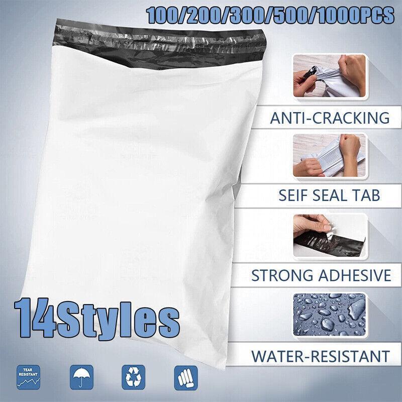 Poly Mailer Bags Mailing Satchel Plastic Courier Self Sealing Packing - 40*52cm *100 PCS