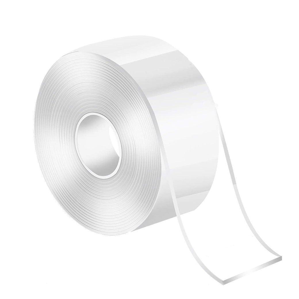 Double Sided Nano Tape Transparent Reusable Adhesive Gel Grip for Home Office - 3cm*1m*2mm (1 Unit)