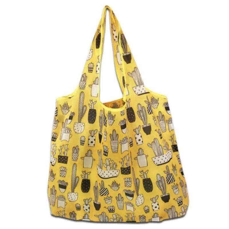 Reusable Foldable Light Waterproof Shopping Bags Carry bag Grocery Big - B-13