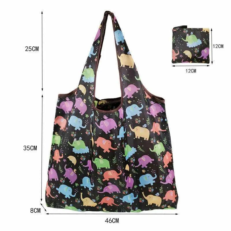 Reusable Foldable Light Waterproof Shopping Bags Carry bag Grocery Big - B-14